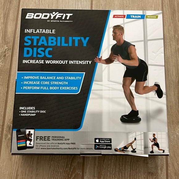 ๐ Stability Disc with Pump | Balance, Train, Recover | 12.5โ Diameter | Gray - Picture 3 of 6